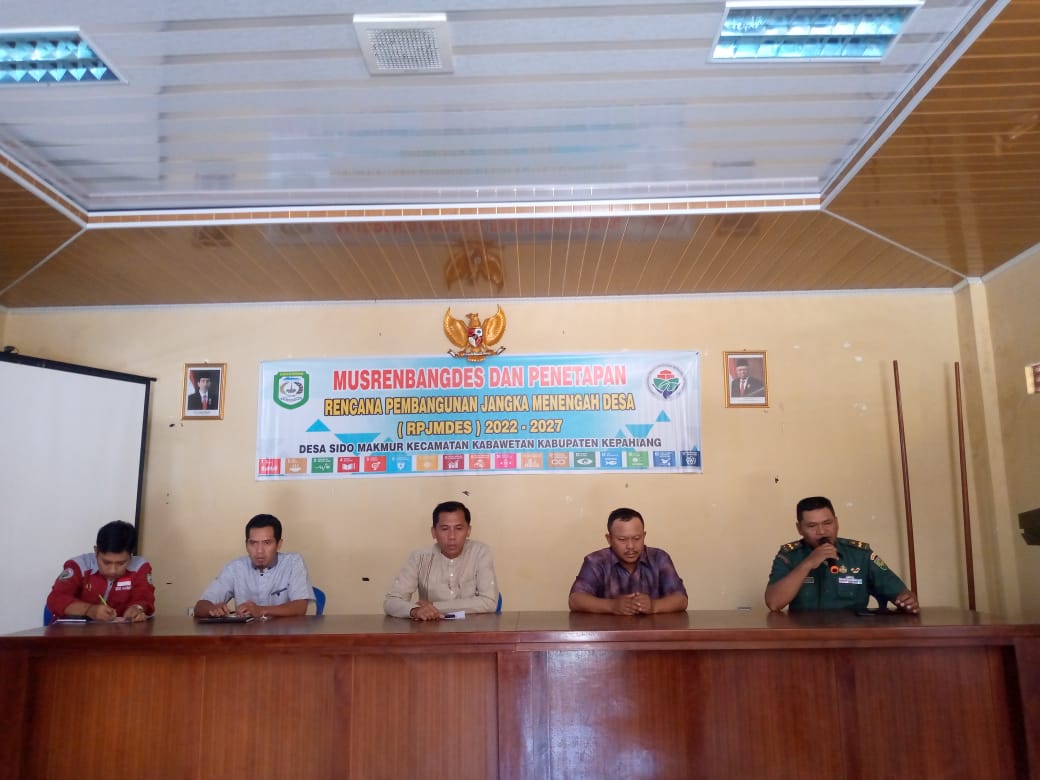 Pemerintah Desa Sido Makmur Gelar Musrenbang dan RPJMDes