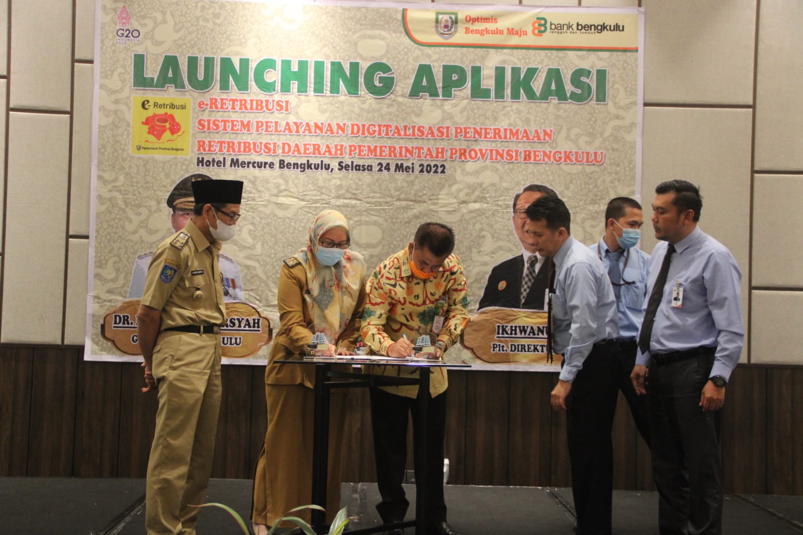 Pemprov Bengkulu Bersama Bank Bengkulu Resmi Melaunching Aplikasi e-Retribusi