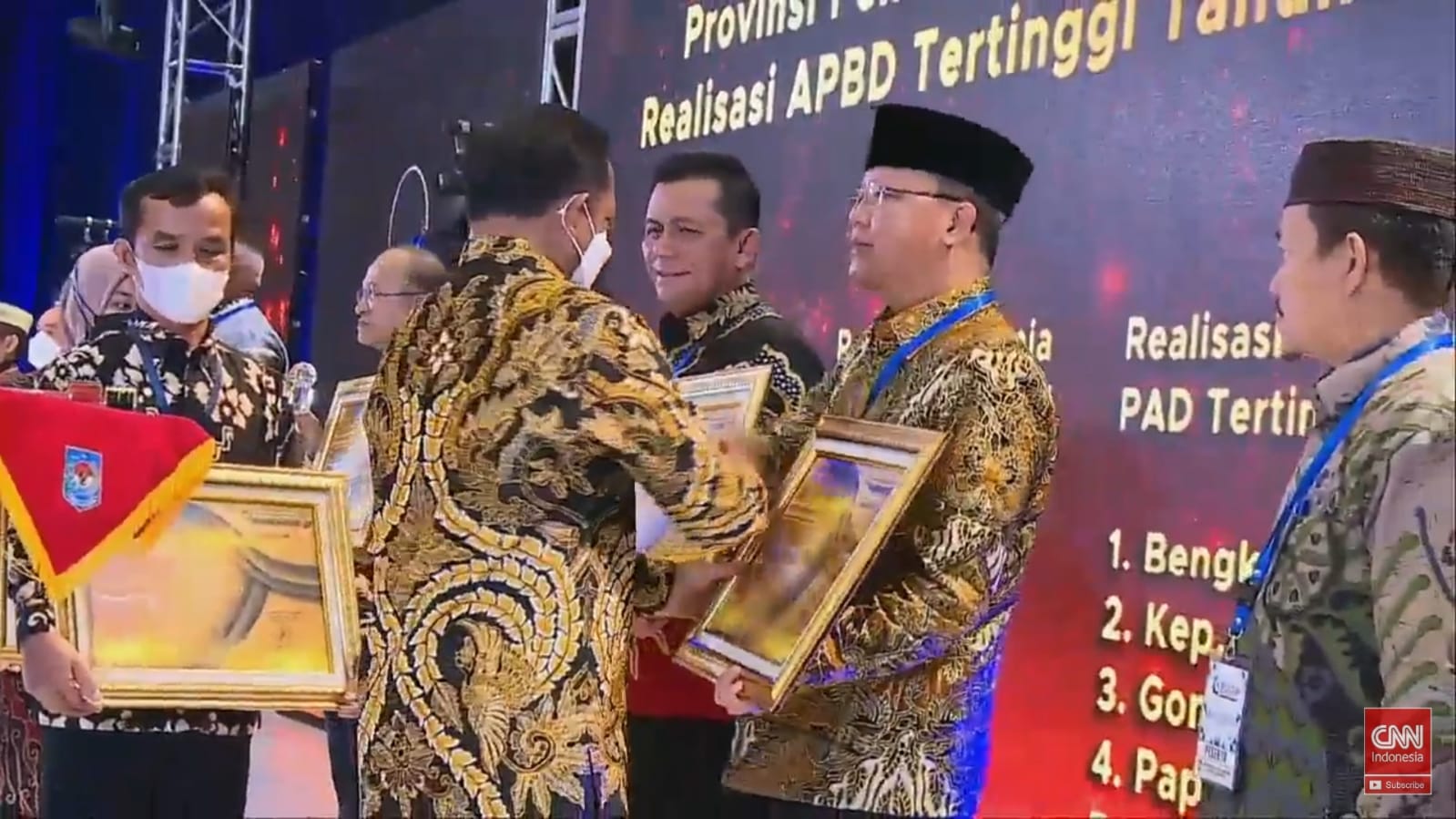 Pemprov Bengkulu Sabet 3 Penghargaan Realisasi APBD