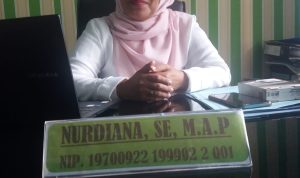 Sekretaris Dinas Perindustrian, Perdagangan, Koperasi dan UKM (Disperindagkop) Kabupaten Mukomuko, Nurdiana, SE, A.M.P,