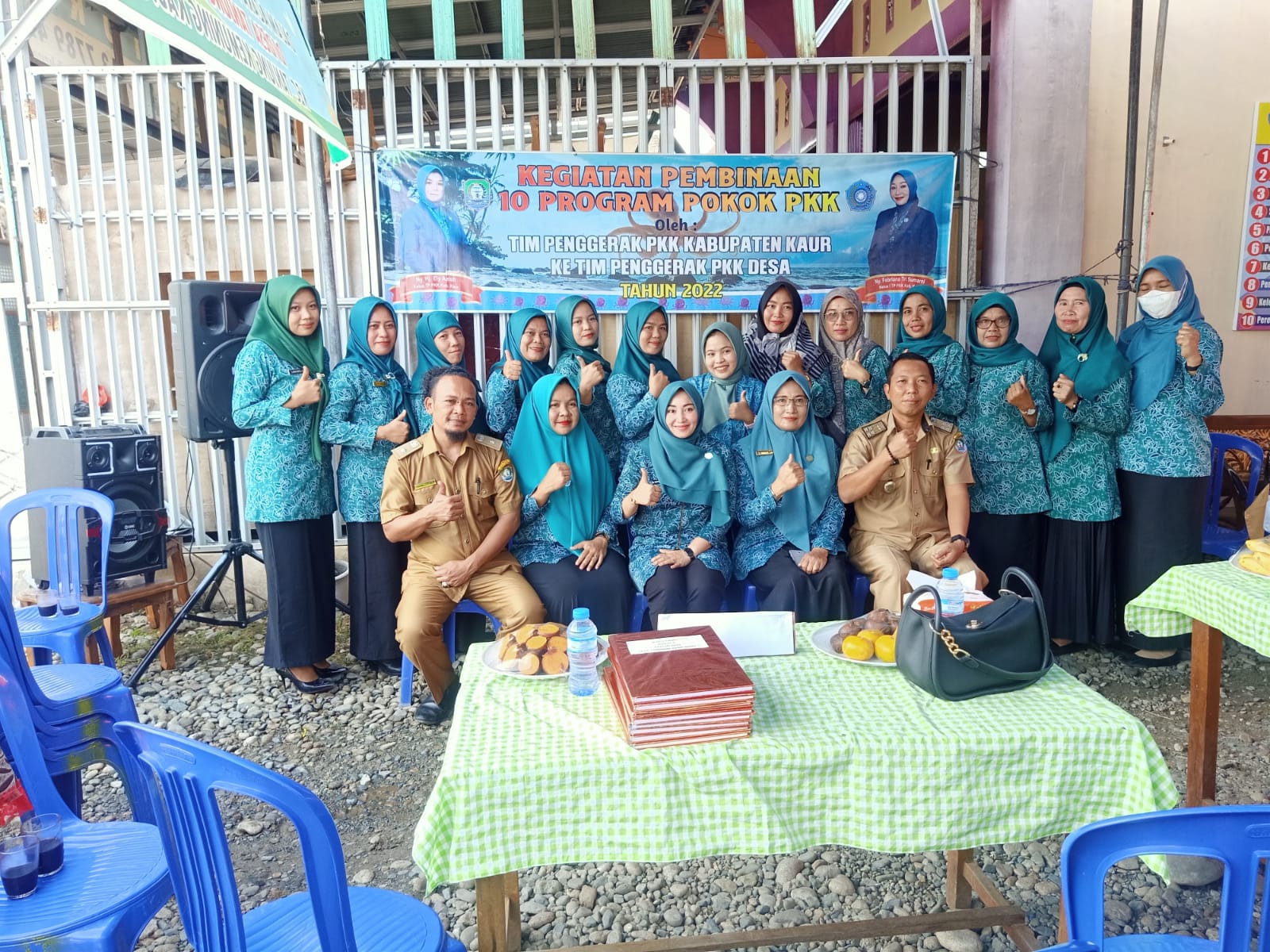 Pemerintah Desa Tanjung Kemung II Kedatangan Tim pembina PKK (Pemberdayaan Kesejahteraan Keluarga) Kabupaten Kaur