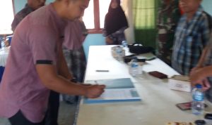 Sertijab Kades Tanjung Medan Digelar, Sekcam Beri Pesan