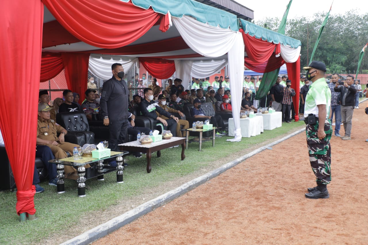 Danrem 022/PT Resmikan Turnamen Sepak Bola Liga Santri