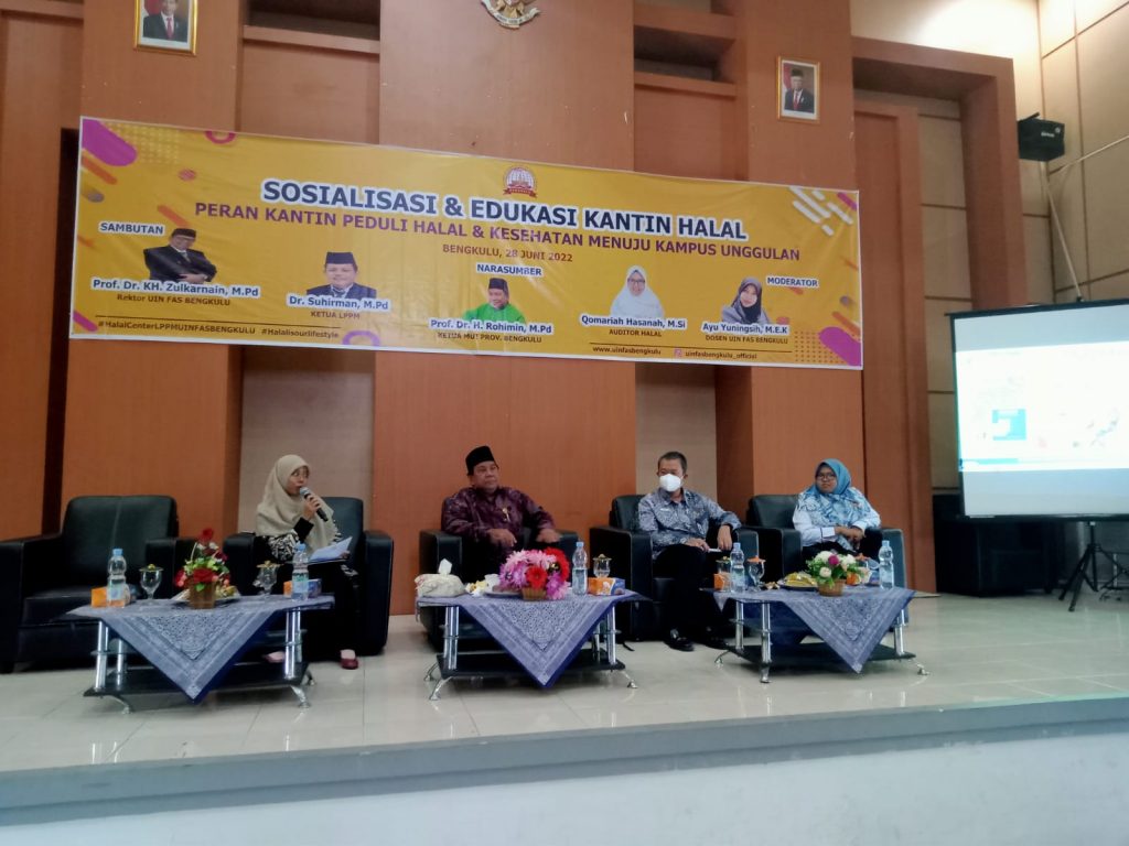 Halal Center UINFAS Bengkulu Sosialisasi dan Edukasi Kantin Halal